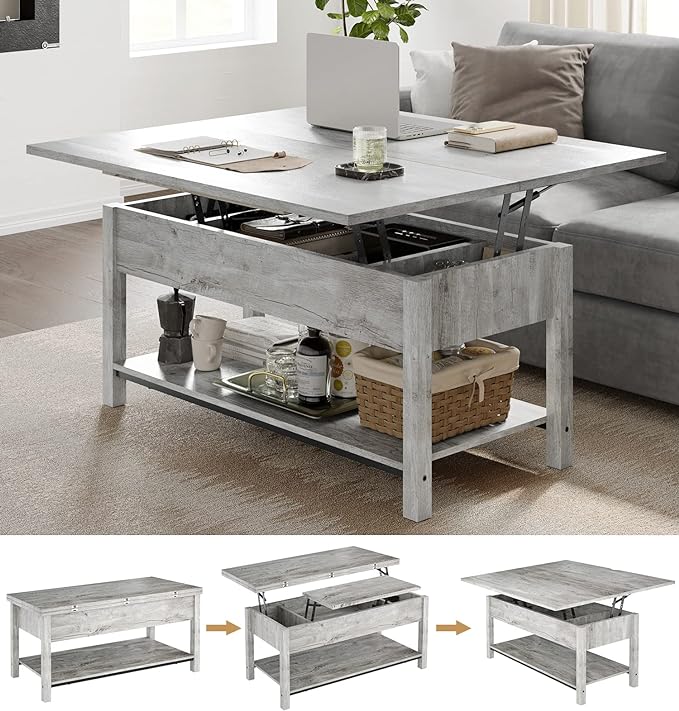 FABATO coffee table, Gray - LeafyLoom