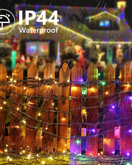 Joomer Christmas Lights 262FT 800 LED Color Changing Christmas Tree Lights Outdoor with Timer, Remote, Connectable for Christmas Decoration(Warm White to Multicolor) Joomer