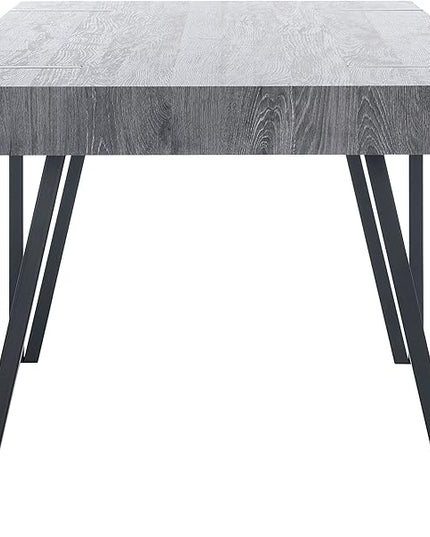 SAFAVIEH Home Collection Alyssa Mid-Century Rustic Industrial Black Oak Dining Room Table DTB7000B, 0 - LeafyLoom