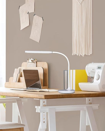 OttLite Extended Reach LED Desk Lamp, White - LeafyLoom
