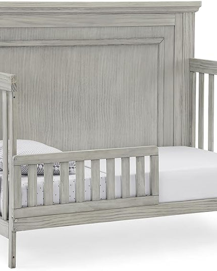 Delta Children Simmons Kids SlumberTime Paloma 4-in-1 Convertible Baby Crib - Greenguard Gold Certified, Rustic Mist - LeafyLoom