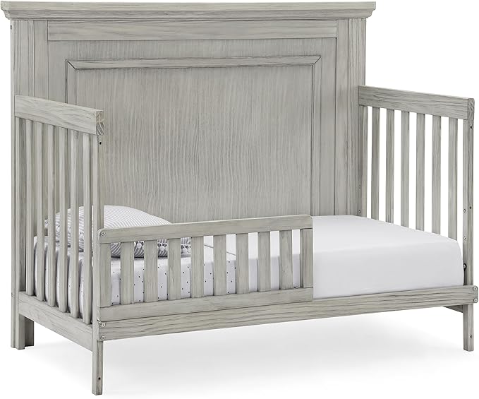 Delta Children Simmons Kids SlumberTime Paloma 4-in-1 Convertible Baby Crib - Greenguard Gold Certified, Rustic Mist - LeafyLoom