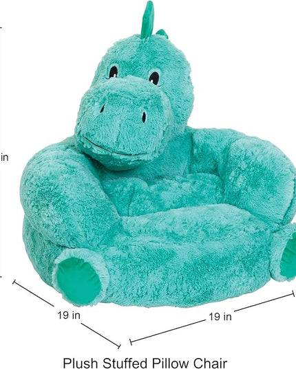 Trend Lab Dinosaur Toddler Chair Plush Character Kids Chair Comfy Furniture Pillow Chair for Boys and Girls, 21 x 19 x 19 inches - LeafyLoom