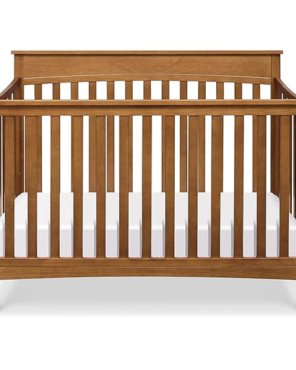 DaVinci Grove 4-in-1 Convertible Crib in Chestnut, Greenguard Gold Certified - LeafyLoom