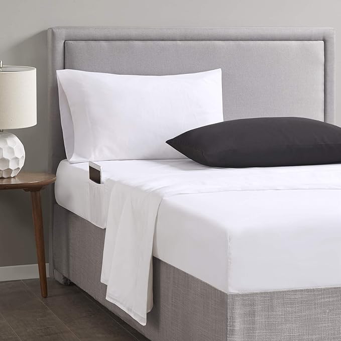 Comfort Spaces Bed in A Bag - Trendy Casual Design Cozy Comforter with Complete Sheet Set with Side Pocket, All Season Cover, Matching Shams, Twin XL (66 in x 90 in), Ava Medallion Black 6 Piece - LeafyLoom