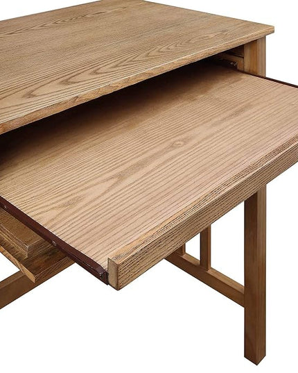 Convenience Concepts Designs2Go Mission Desk with Keyboard Drawer, Driftwood - LeafyLoom
