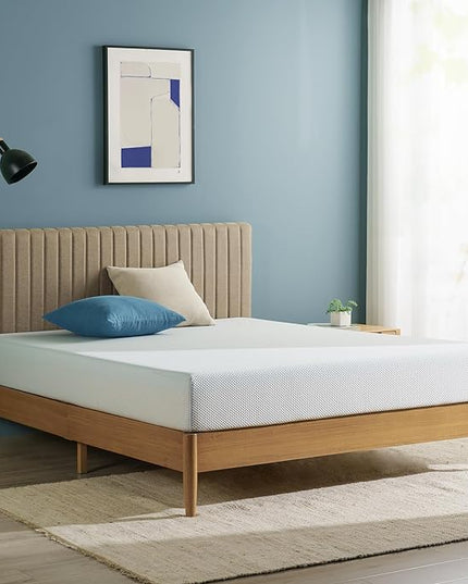 ZINUS 6 Inch Green Tea Cooling Memory Foam Mattress [New Version], Full, Fiberglass free, Medium Firmness, Cooling Gel Foam, Certified Safe Foams & Fabric, Mattress in A Box - LeafyLoom