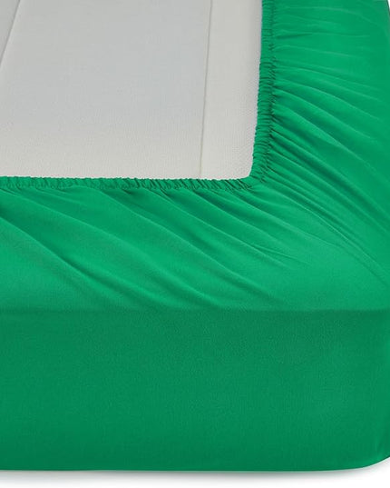 Amazon Basics 5 Piece Microfiber Kid's Bed-in-a-Bag Bedding Set, Twin, Green, Solid - LeafyLoom