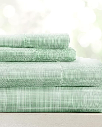 Linen Market 4 Piece Queen Bedding Sheet Set (Forest Thatch) - Sleep Better Than Ever with These Ultra-Soft & Cooling Bed Sheets for Your Queen Size Bed - Deep Pocket Fits 16" Mattress - LeafyLoom