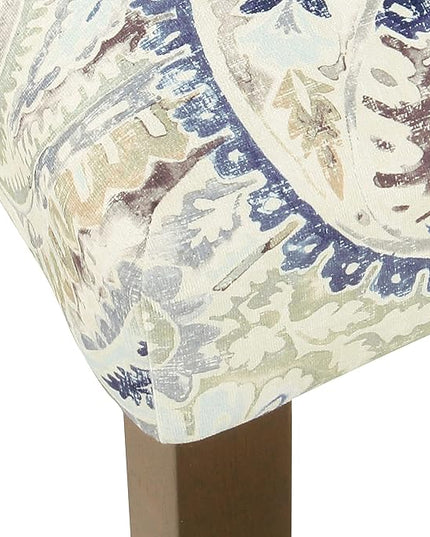 HomePop Parsons Classic Dining Room Tables and Chairs, Pack of 2, Blue Velvet - LeafyLoom