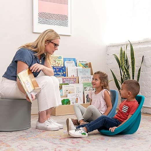 ECR4Kids Leaf Floor Seat, Rocker Chair, Contemporary, 6-Piece - LeafyLoom