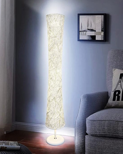 Floor Lamp, RGB Color Changing, Smart Control Music Sync with Fabric Shade, Standing Lamp for Living Room Bedroom Game Room, 62 inch - LeafyLoom