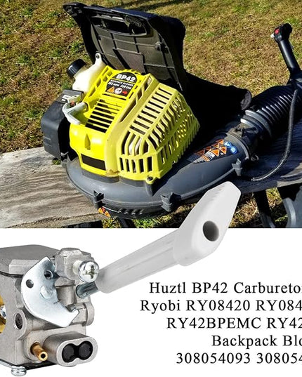 Huztl BP42 Carburetor for Ryobi RY08420 RY08420A RY42BPEMC RY42WB Backpack Blower 308054093 308054079 - LeafyLoom