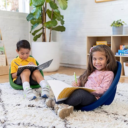 ECR4Kids Leaf Floor Seat, Rocker Chair, Earthtone, 6-Piece - LeafyLoom