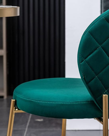 Roundhill Furniture Amoa Dining Chair, Set of 2, Green - LeafyLoom