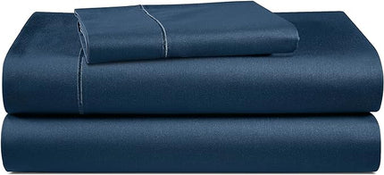 LANE LINEN 100% Egyptian Cotton Twin Sheets Set (3 Pc) – 1000 Thread Count – Sateen Weave - Ultra Soft Twin Bed Sheets – Luxury Hotel Bedding – Twin Size Sheets Set with Deep Pockets – Estate Blue - LeafyLoom