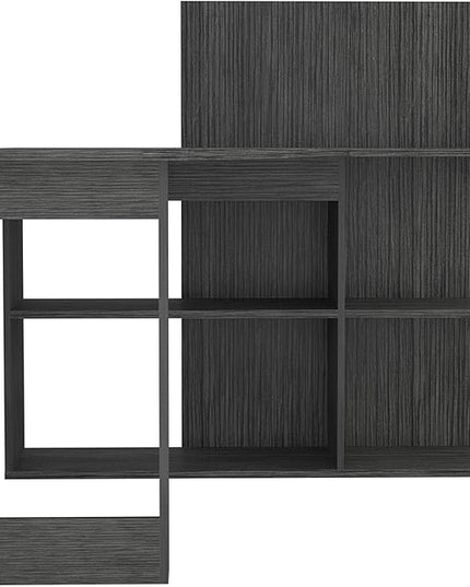 NicBex Kimberly-DW-00205-LWJ Home Office Desks, 51.7"x47.2"x43.3", Gray-1 - LeafyLoom