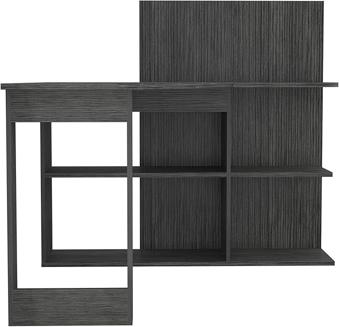 NicBex Kimberly-DW-00046-LWJ Home Office Desks, 51.7"x47.2"x43.3", Gray - LeafyLoom