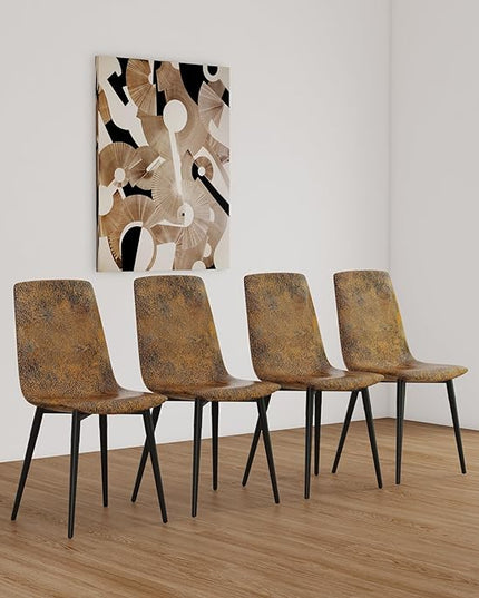 NicBex Haerin-SD-00355-LWJ Dining Chairs, 21.3"x17.1"x33.5", Brown - LeafyLoom