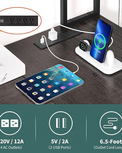 Yoobure L Shaped Desk Gaming Desk with LED Strip & Power Outlet, Reversible L-Shaped Computer Desk with Storage Shelf & Drawer, Corner Desk with Storage Bag, 2 Person Home Office Desk, Gray - LeafyLoom