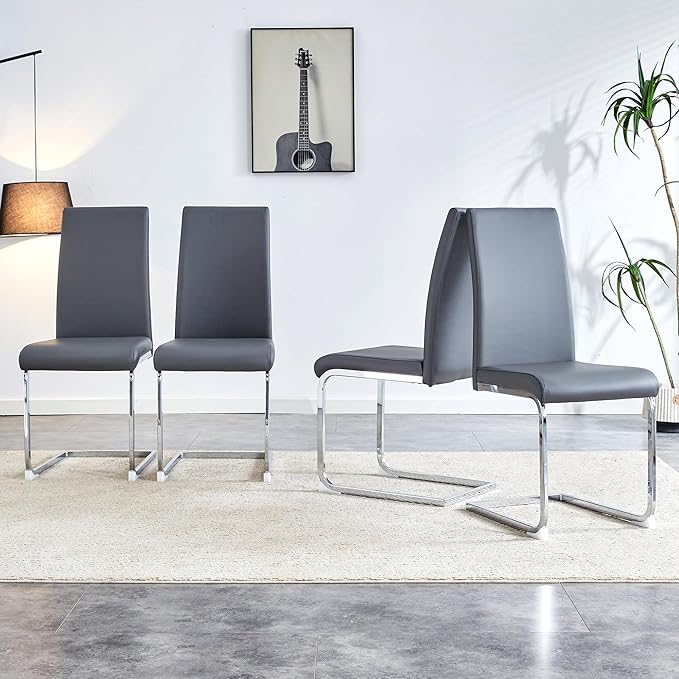 NicBex Haerin-SD-00309-LWJ Dining Chairs, 16.5"x16.5"x39", Gray - LeafyLoom