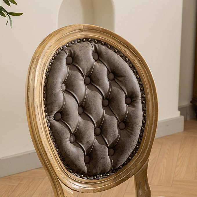 NicBex Haerin-SD-00123-LWJ Dining Chairs, 23"x19.1"x37.2", Brown - LeafyLoom