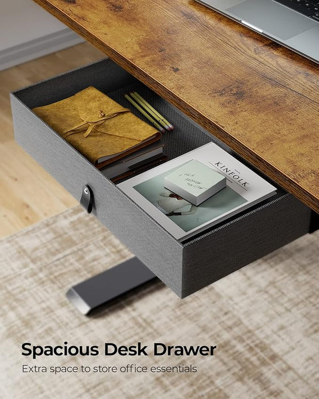 Marsail TZESD12V home-office-desks, 48 x 24 Inch, Rustic - LeafyLoom