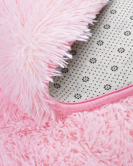 Softlife Ultra Soft Fluffy Area Rugs for Bedroom, Girls and Boys Room Kids Room Nursery Rug, 3 x 5 Feet Shaggy Fur Indoor Plush Modern Floor Carpet for Living Room Christmas Decor, Pink - LeafyLoom
