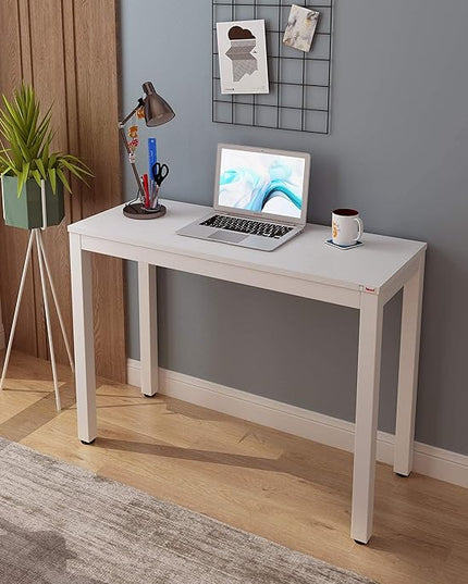 Need Small Computer Desk - 39 3/8'' Inches Heavy Duty Writing Desks, Simple Laptop Corner Table for Home Office,Dormitory AC3DW10060 - LeafyLoom
