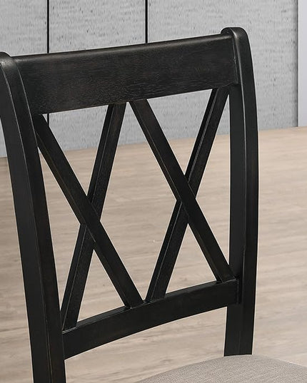 NicBex Haerin-SD-00150-LWJ Dining Chairs, 20"x19"x38", Black - LeafyLoom