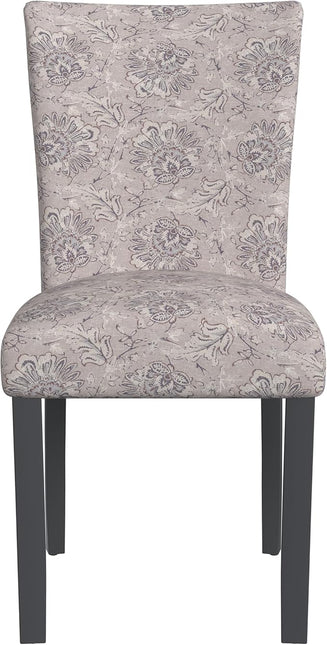 HomePop Classic Parsons Dining Chairs, Pack of 2, Linen Artistic Floral Print - LeafyLoom