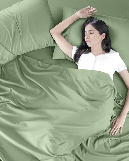 Utopia Bedding King Bed Sheets Set - 4 Piece Bedding - Brushed Microfiber - Shrinkage and Fade Resistant - Easy Care (King, Sage) - LeafyLoom