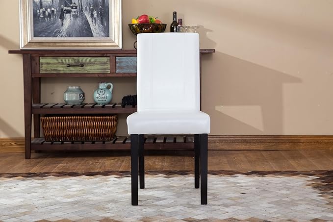 NicBex Haerin-SD-00163-LWJ Dining Chairs, 21"x16.5"x35.5", White - LeafyLoom