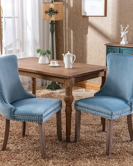 NicBex Haerin-SD-00119-LWJ Dining Chairs, 27.4"x20.4"x37.4", Light Blue - LeafyLoom