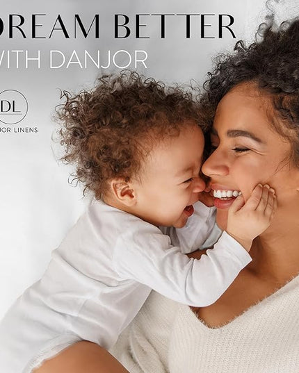 Danjor Linens Queen Sheet Set - 6 Piece Set Including 4 Pillowcases - Deep Pockets - Breathable, Soft Bed Sheets - Wrinkle Free - Machine Washable - Navy Sheets for Queen Size Bed - 6 pc - LeafyLoom