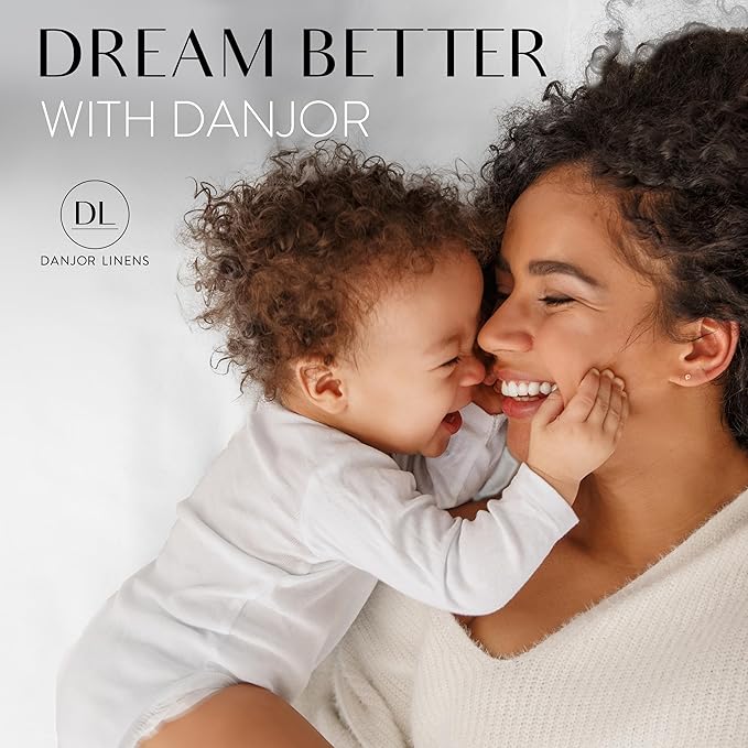 Danjor Linens Full Size Sheets Set - 6 Piece Set Including 4 Pillowcases- Deep Pockets - Breathable, Soft Bed Sheets - Wrinkle Free - Machine Washable - Navy Bed Sheets - 6 pc - LeafyLoom