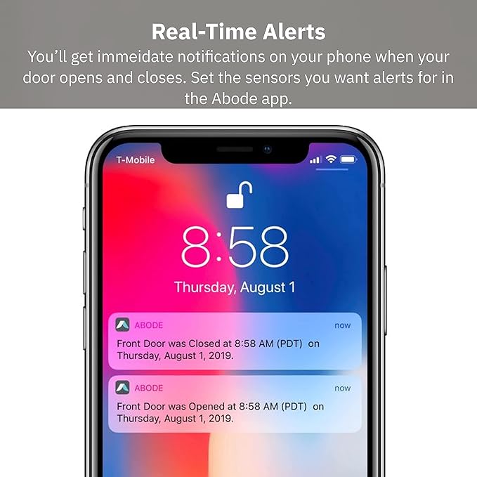 Abode Slim Strip Sensor | Be Alerted to Doors/Windows Opening & Closing | Works with Apple HomeKit & Alexa | Requires Abode Hub Abode