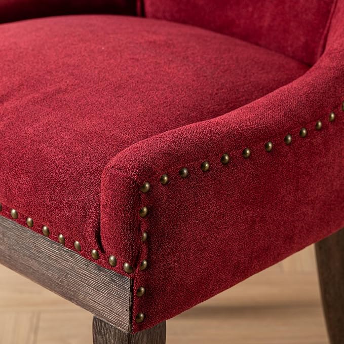 NicBex Haerin-SD-00087-LWJ Dining Chairs, 22.8"x20.8"x35.4", Burgundy - LeafyLoom
