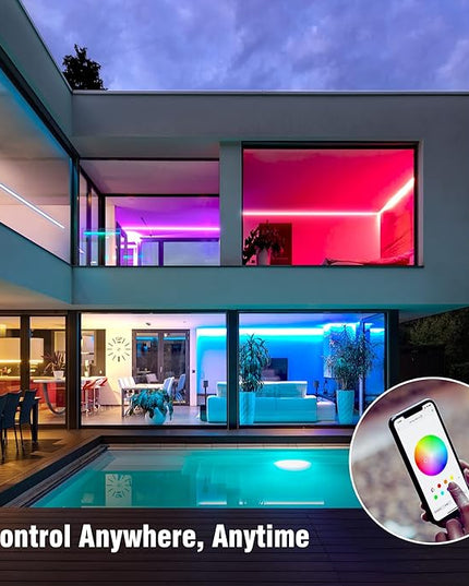 Sengled Smart Zigbee Multicolor Light Strip, 2M (6.56ft) Base Kit, Hub Required, Also Works with Alexa & Google Assistant, RGBW, Extendable, High Brightness, 1400Lumens (E1G-G8E) Sengled