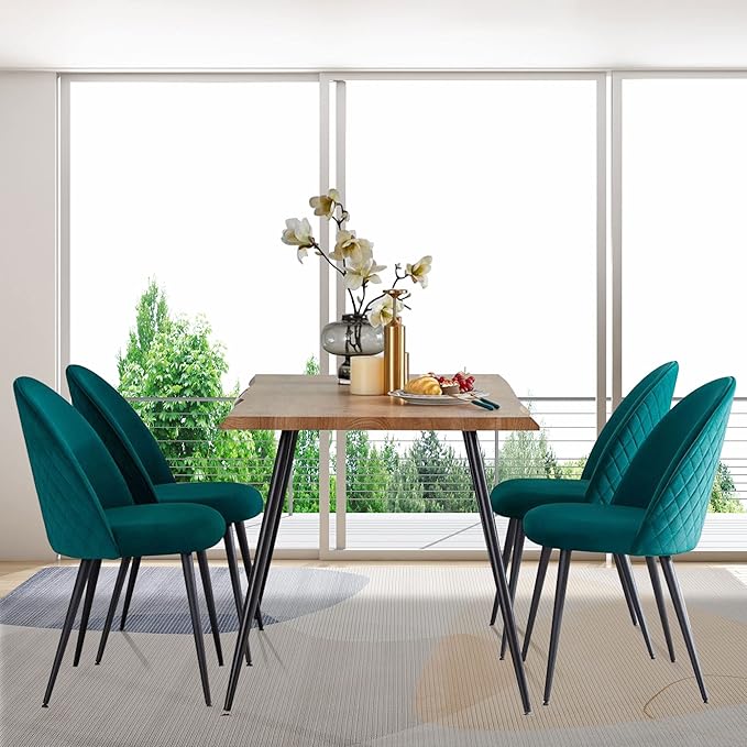 NicBex Haerin-SD-00332-LWJ Dining Chairs, 21.3"x20.5"x33.1", Green - LeafyLoom