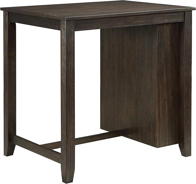 NicBex Small Dining Table for 2 Dining Modern Table and Chairs 3-Piece Pack Counter Height Set Table with Display Shelf USB Ports and 2X Counter Height Chairs, Cherry - LeafyLoom