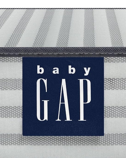 babyGap by Delta Children Graham 4-in-1 Convertible Crib with Storage Drawer TrueSleep Crib and Toddler Mattress (Bundle), Blush Pink/Dark Pink - LeafyLoom