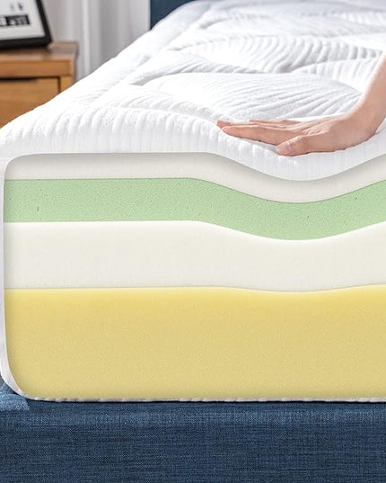 ZINUS 12 Inch Cloud Memory Foam Mattress, Queen, Fiberglass Free, Pressure Relieving, Mattress in A Box, CertiPUR-US Certified, White - LeafyLoom