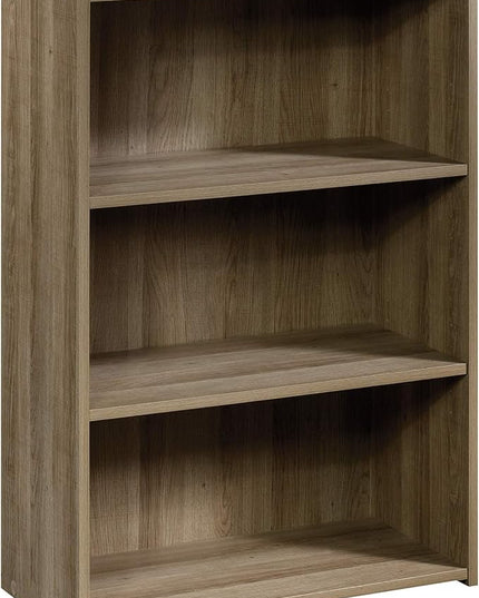 Sauder Beginnings 3 Bookcase/Book Shelf, L: 24.57" x W: 11.50" x H: 35.28", Summer Oak - LeafyLoom