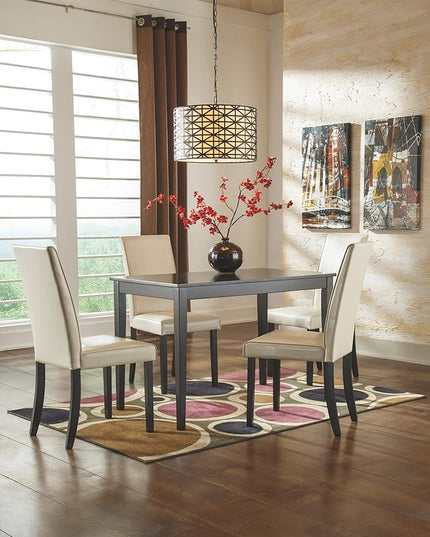 Signature Design by Ashley Kimonte Parsons 19" Dining Room Chair, Set of 2, Ivory - LeafyLoom