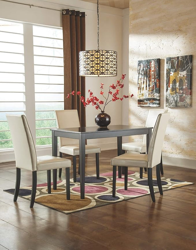 Signature Design by Ashley Kimonte Parsons 19" Dining Room Chair, Set of 2, Ivory - LeafyLoom