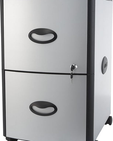 Storex 61351C01C File Cabinet, Black - LeafyLoom