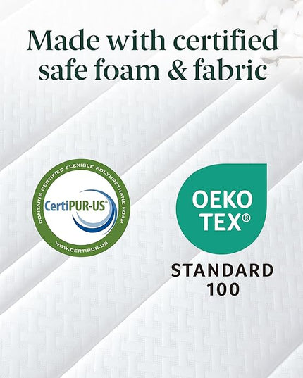 ZINUS 6 Inch Foam and Spring Hybrid Mattress [New Version], Full, Fiberglass free, Medium Firmness, Durable Support, Certified Safe Foams & Fabric, Mattress in A Box - LeafyLoom