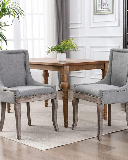 NicBex Haerin-SD-00084-LWJ Dining Chairs, 24"x21.6"x36.4", Gray - LeafyLoom