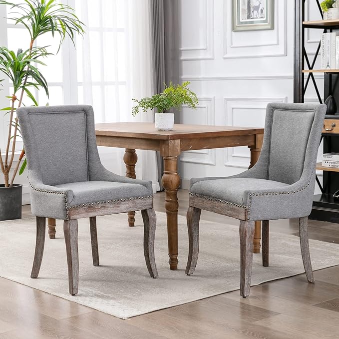 NicBex Haerin-SD-00084-LWJ Dining Chairs, 24"x21.6"x36.4", Gray - LeafyLoom